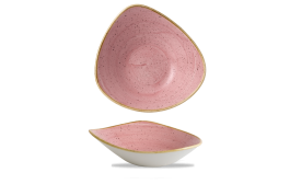 Stonecast Petal Pink Triangle Bowl